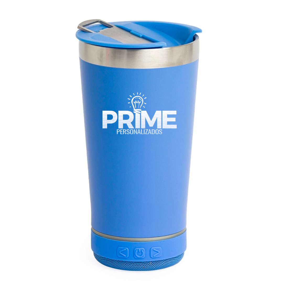 Copo Térmico 400 ML com Caixa de Som