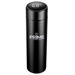 Garrafa Térmica Com Medidor De Temperatura Digital Led 500ml