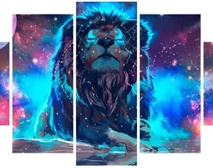 Quadros Decorativos Leão No Universo